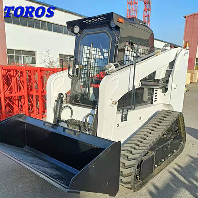 品質  All Terrain Skid Steer Loader With Cummins B3.3 Engine Easy To Maneuver 工場