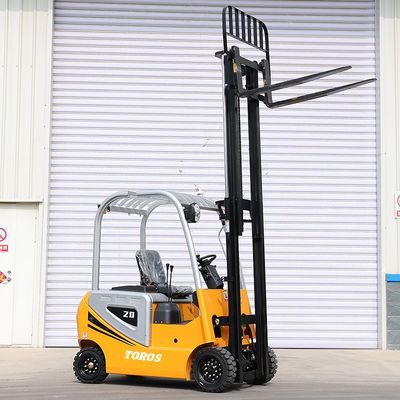 購入 1000kg 2000kg 小型の電気フォークリフト 自走型モーターフォークリフト online manufacture
