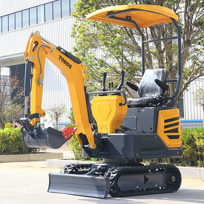 1.2トンのポータブル ミニ掘削機 多機能装置付き