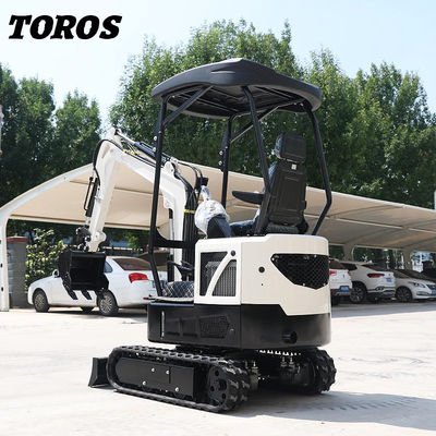19KW トロス ミニ掘削機 水力 1.5 トン ミニ掘削機 家庭用