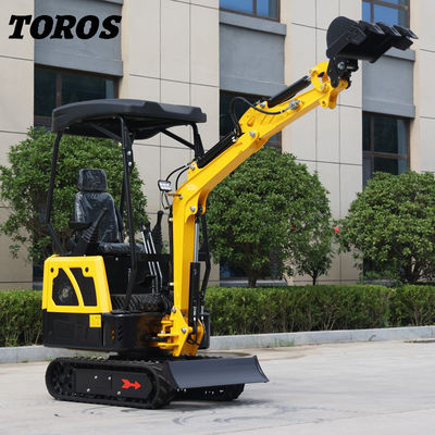 19KW トロス ミニ掘削機 水力 1.5 トン ミニ掘削機 家庭用