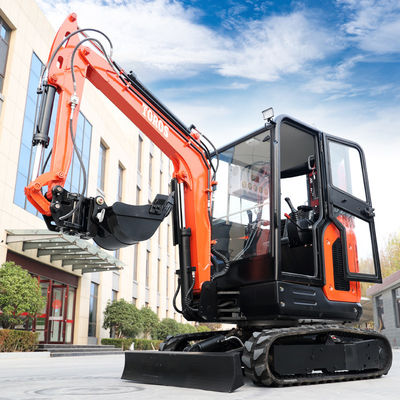 市政工学 2.5 トン ミニ掘削機 24.5kw マイクロ ミニ掘削機 キャビ
