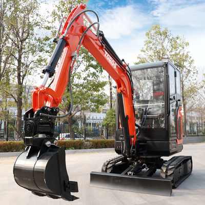 市政工学 2.5 トン ミニ掘削機 24.5kw マイクロ ミニ掘削機 キャビ