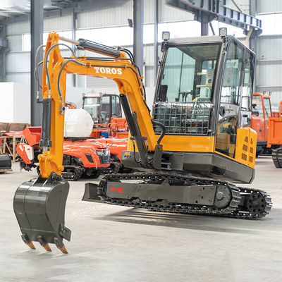 建設現場 3ton Toros ミニショベル小型土工機械
