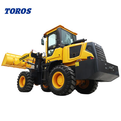 高い操作効率 3000Kg ホイール ローダー マシン 1 年間の保証