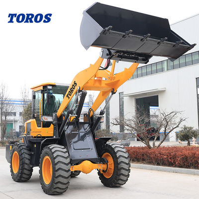 高い操作効率 3000Kg ホイール ローダー マシン 1 年間の保証