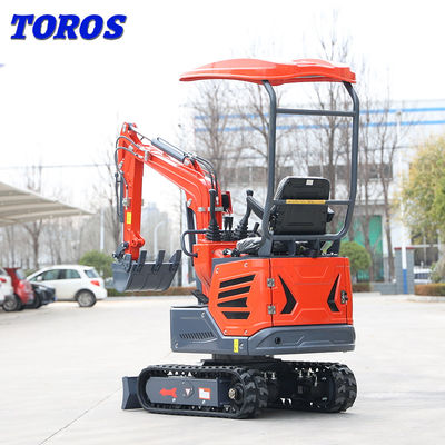 商用 1.2 トンの掘削機 水力小型クローラー掘削機 20hp