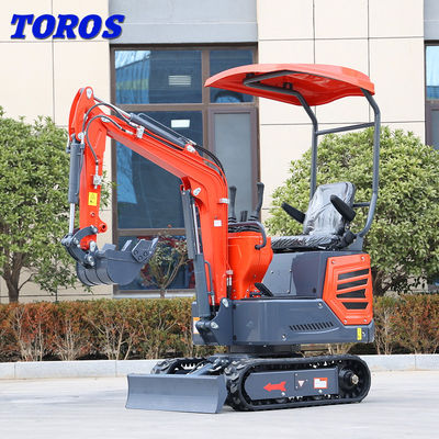 1 トン 1.2 トン 20hp ミニ掘削機 小型土を移動する機械