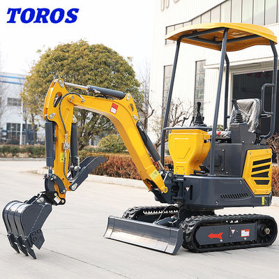 小規模プロジェクトのための速度調整可能なミニクローラー掘削機 1.2T
