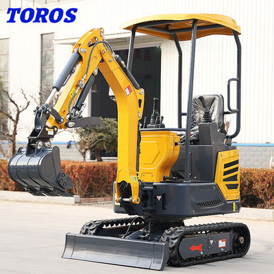 小規模プロジェクトのための速度調整可能なミニクローラー掘削機 1.2T