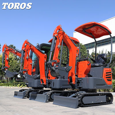 小規模プロジェクトのための速度調整可能なミニクローラー掘削機 1.2T