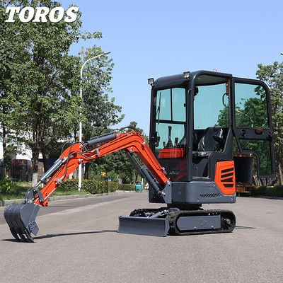 小規模プロジェクトのための速度調整可能なミニクローラー掘削機 1.2T