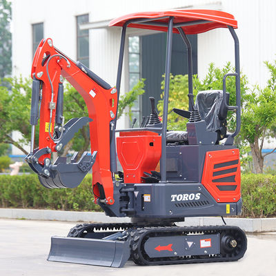 市役所 1 トン ミニ掘削機 ミニ掘削機 180mmトラック