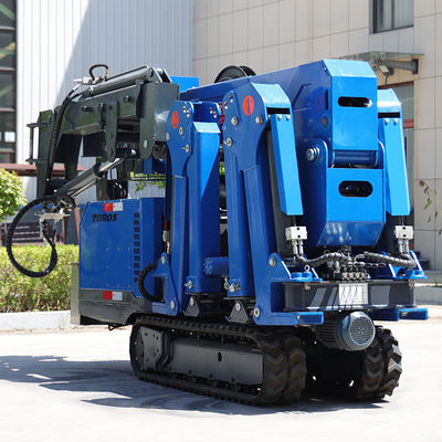 商業用ブルー 小型 クローラー スパイダークレーン 8000KG 操作が簡単