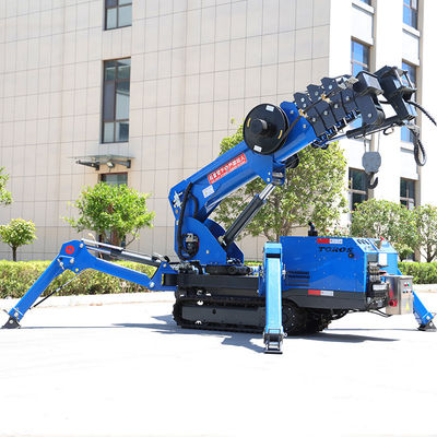 操作することが容易な16.8mの狭いスペースのスパイダーの重い装置の長い耐用年数
