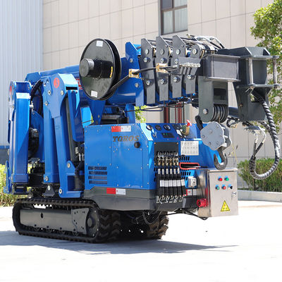 商業用ブルー 小型 クローラー スパイダークレーン 8000KG 操作が簡単