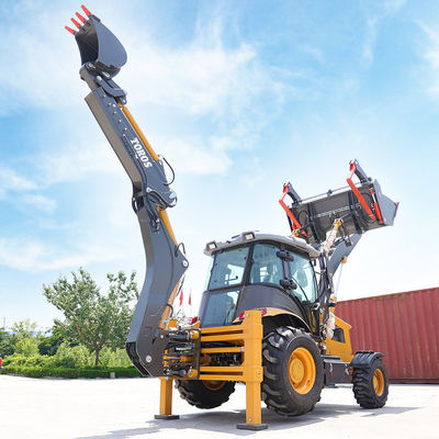 大容量の建設用バックホー・ローダー機