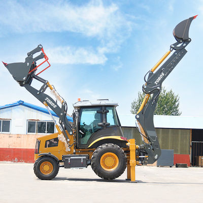 5800/7100mm マックス 掘削 バックホー ローダー マシン 高効率