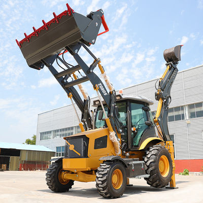 EURO 5 多目的小型バックホーローダー 輪盤ベース 2200mm
