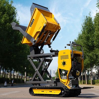 効率的なパワフル 500kg クローラー ミニダンパー 520mm トラックセンター距離