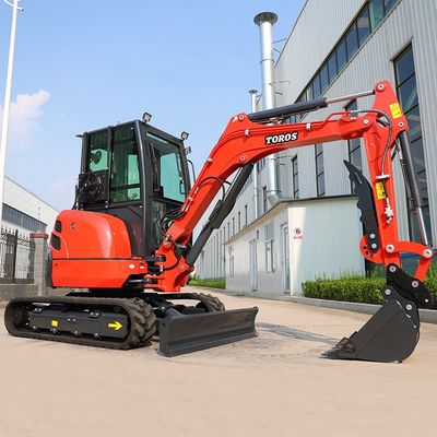 トロス 3.5 トン ミニ掘削機 クボタエンジン マイクロ掘削機 多機能バガー