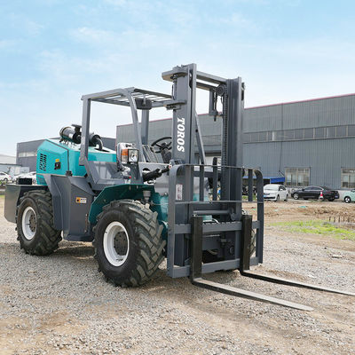 EPA 5トンの荒地フォークリフト 4wd