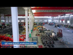 閉ざされたディーゼル 4wd 荒地フォークリフト 重用電源